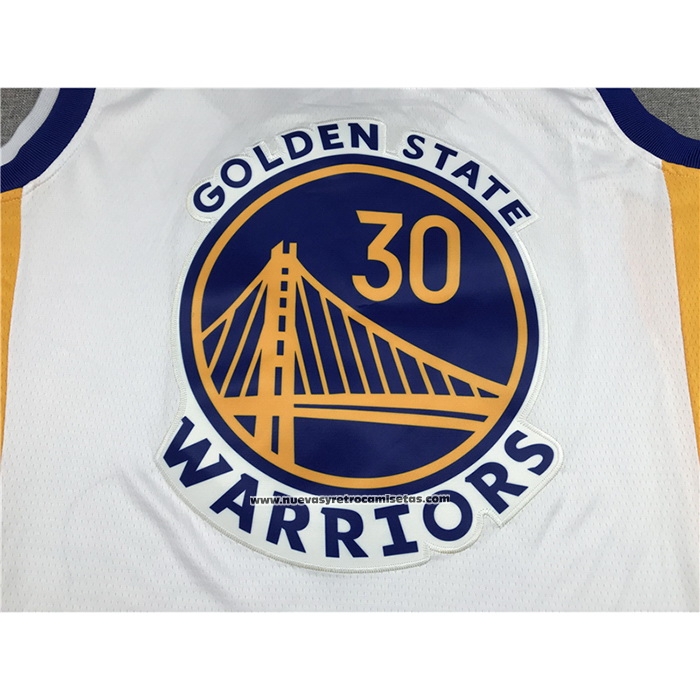 Maglia Golden State Warriors Stephen Curry #30 Association 2021-22 Bianco